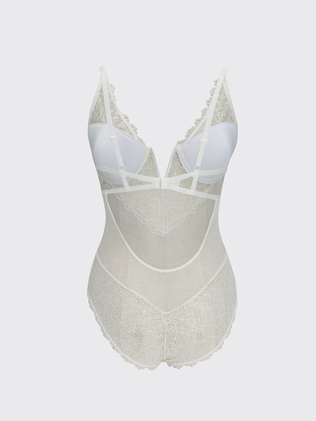 Underwire Unfilled Lace Bodysuit -S3CA95Z8-FDU