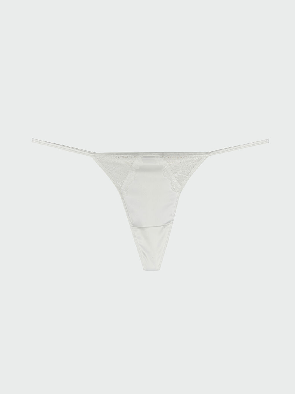 Satin Lace Detailed Fantasy Thong Panties -S3CB00Z8-FDU