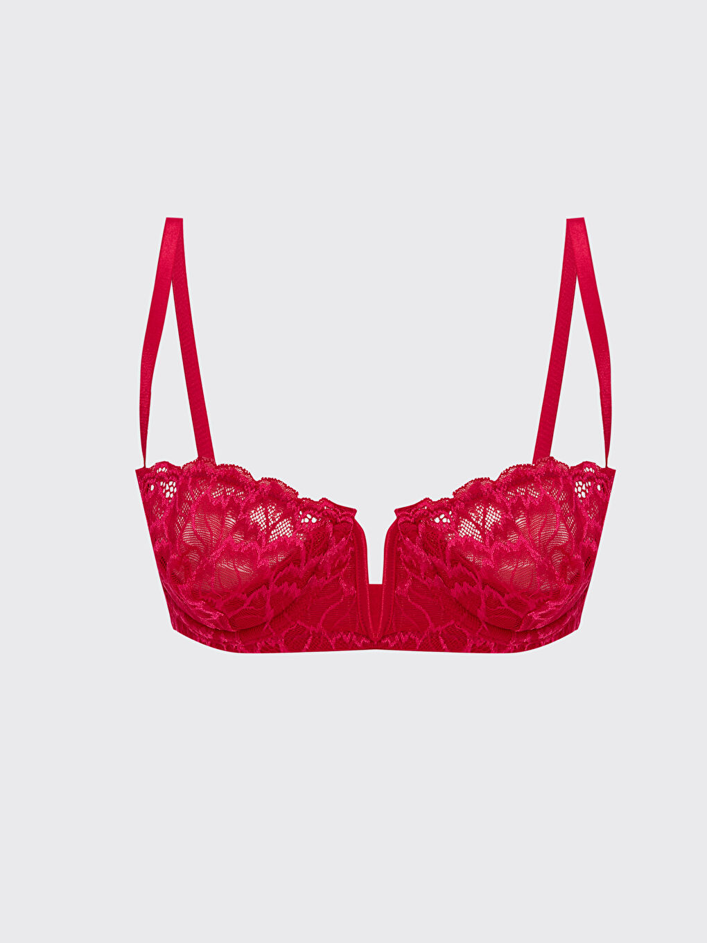 Underwire Non-Padded Lace Fantasy Balconette Bra -S3CB05Z8-HLK