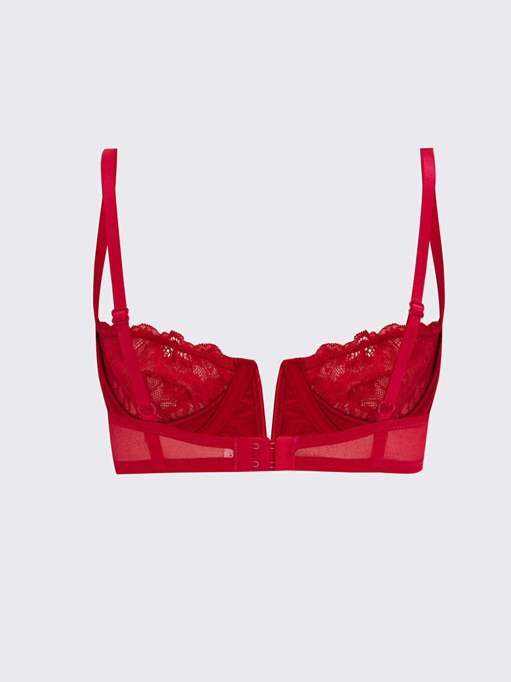 Underwire Non-Padded Lace Fantasy Balconette Bra -S3CB05Z8-HLK