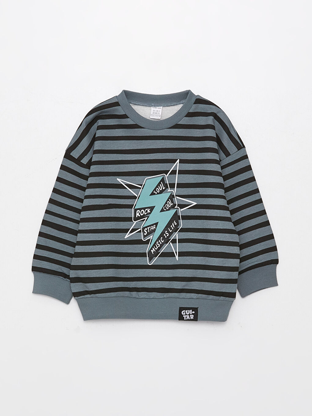 سويت شيرت أولاد رضع مطبوع بياقة دائرية-3