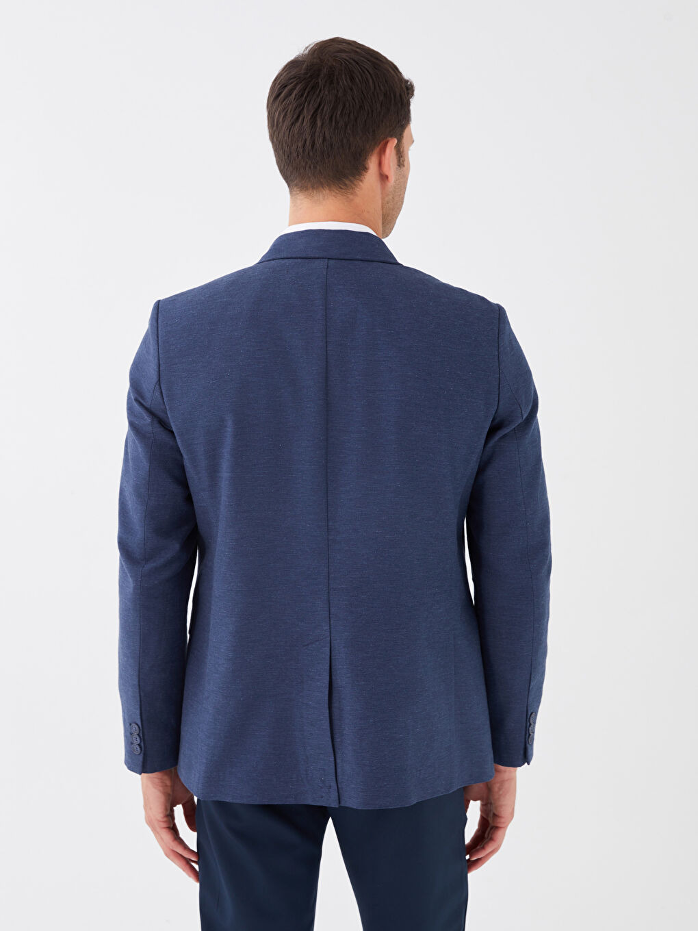 LCWAIKIKI Classic Slim Fit Linen Blend Men's Blazer Jacket -S3CB46Z8-KN7