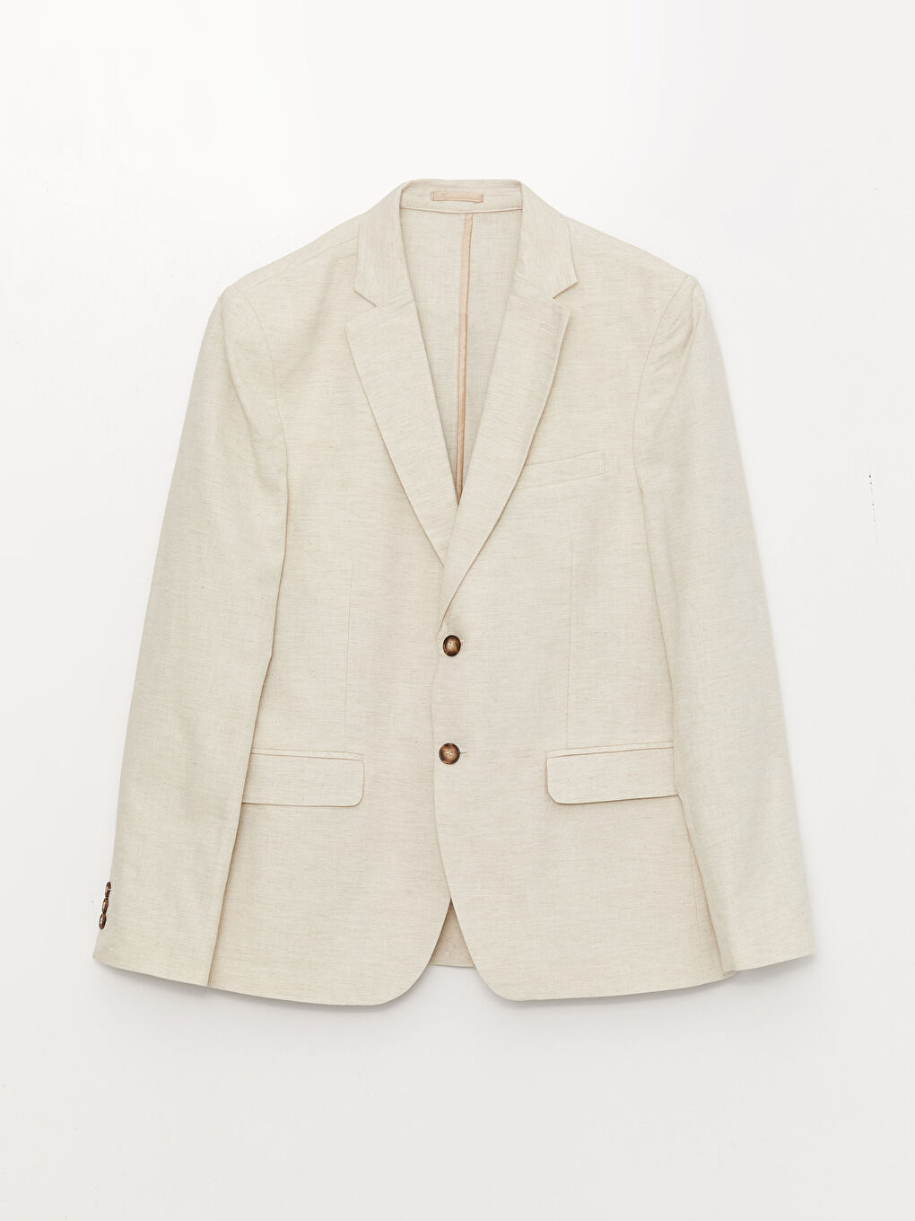 LCWAIKIKI Classic Dar Kalıp Keten Karışımlı Erkek Blazer Ceket -S3CB46Z8-S2R