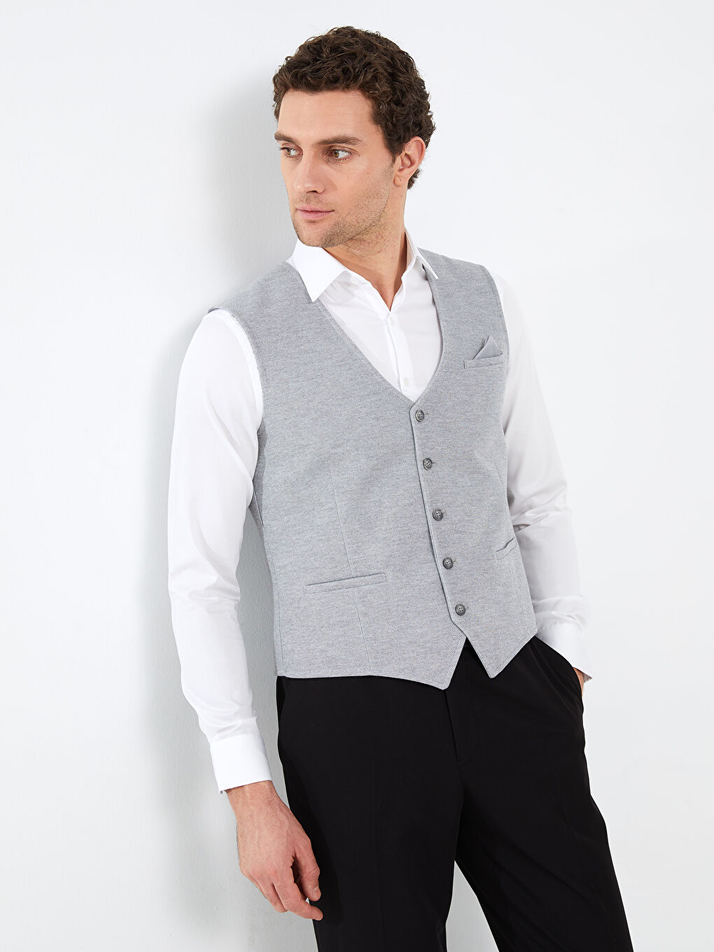 LCWAIKIKI Classic Slim Fit Classic Men's Vest -S3CB48Z8-GDU