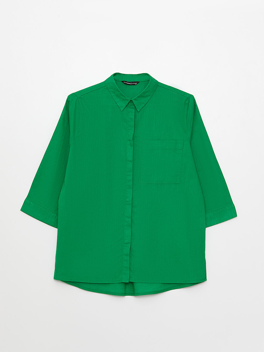 LCWAIKIKI Classic Women's Plain Shirt with Pocket Detail -S3CB54Z8-SXN