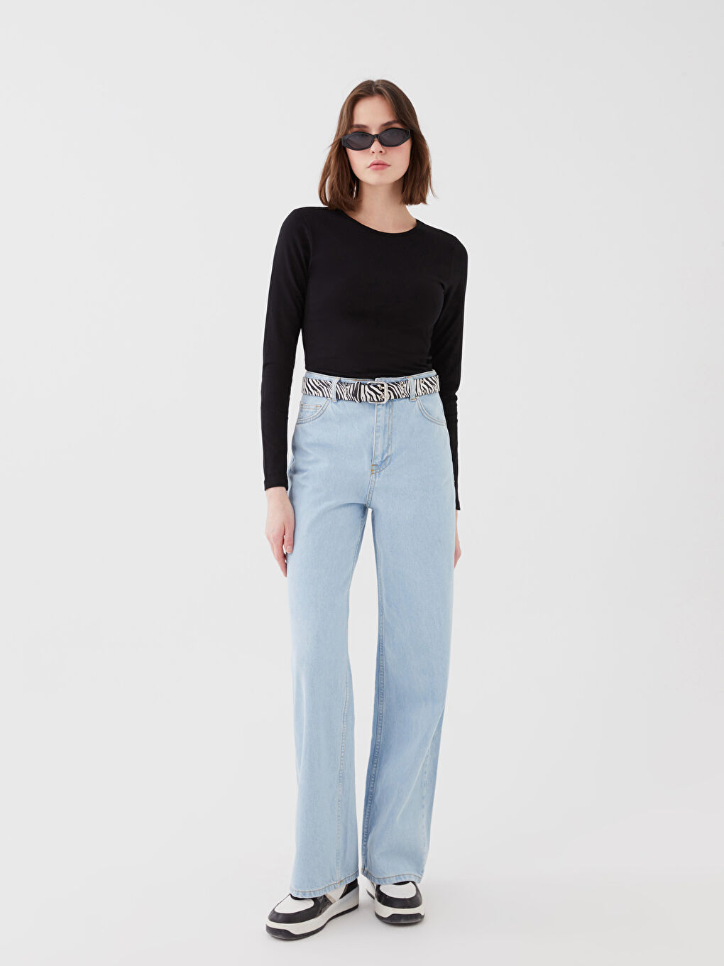 XSIDE High Waisted Wideleg Women's Jeans -S3CB69Z8-K9M