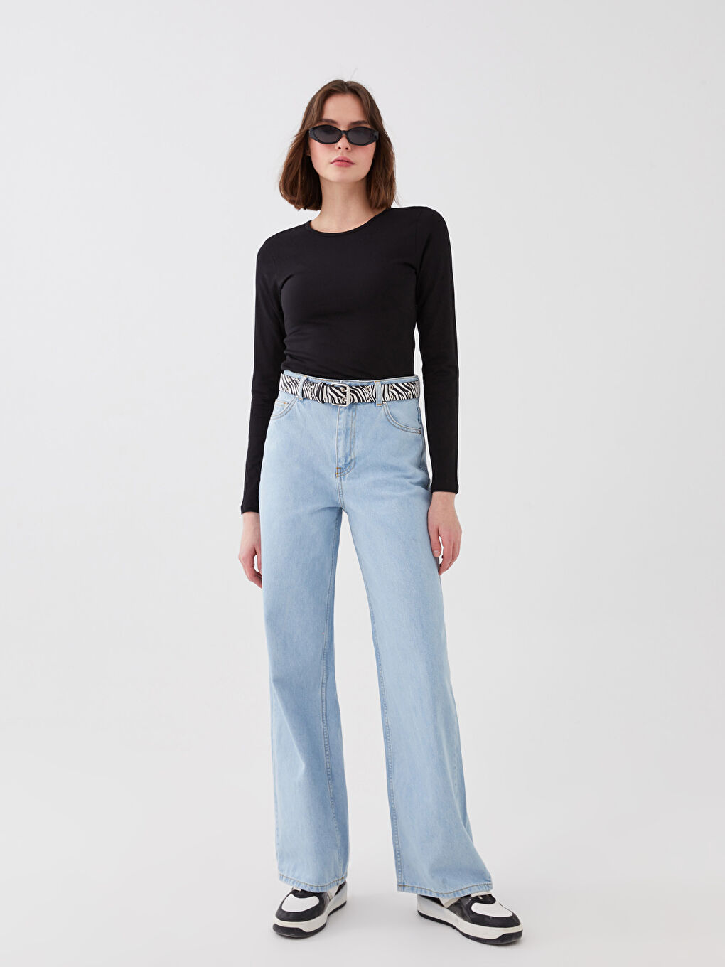 XSIDE High Waisted Wideleg Women's Jeans -S3CB69Z8-K9M