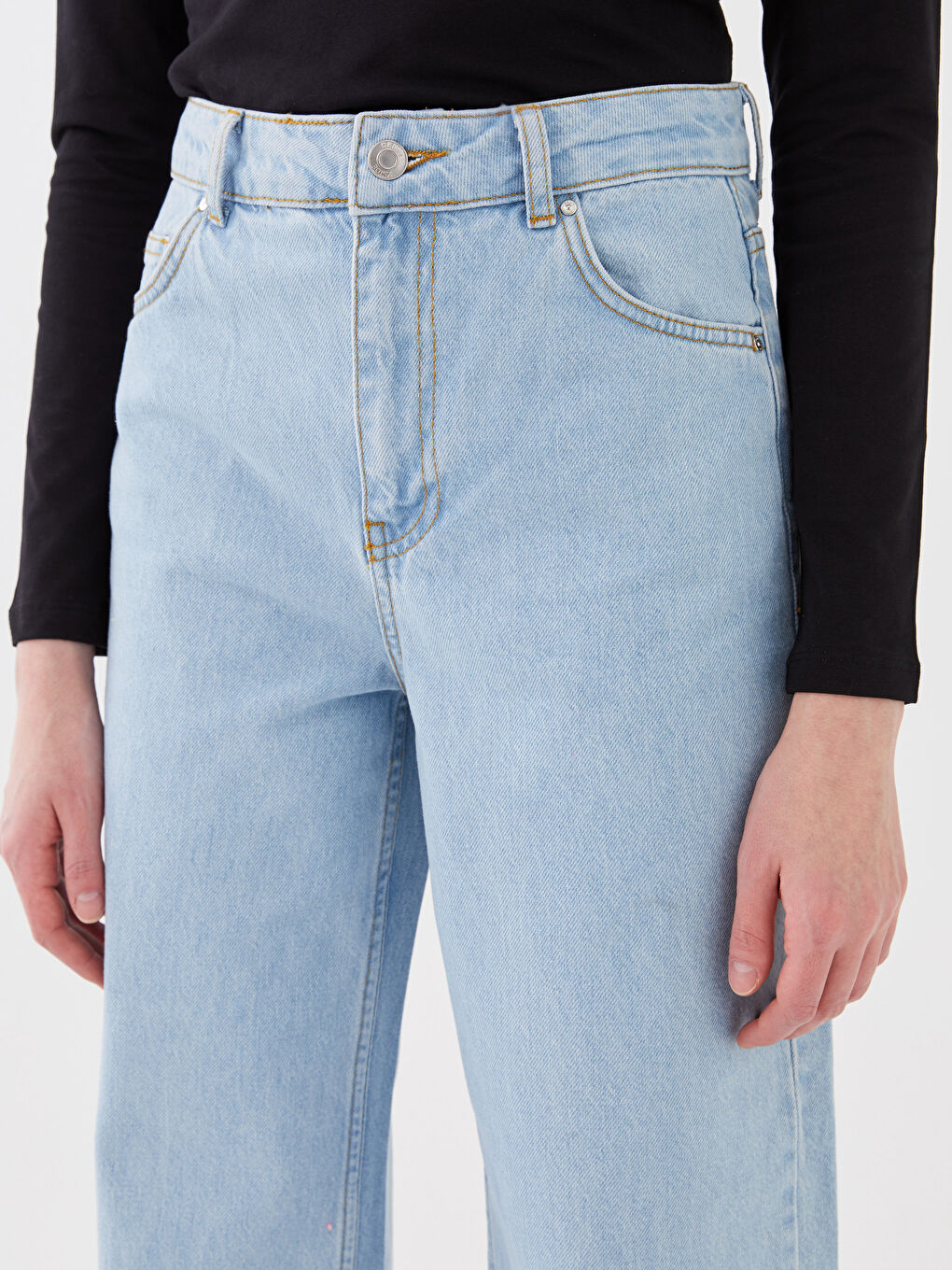 XSIDE High Waisted Wideleg Women's Jeans -S3CB69Z8-K9M