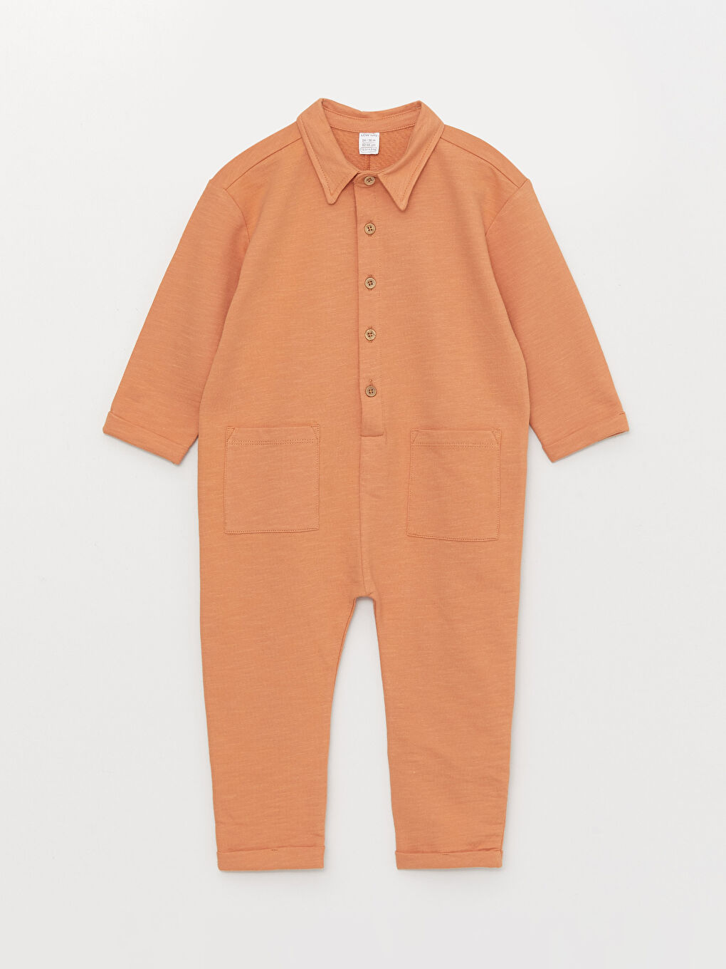 Shirt Collar Long Sleeve Basic Baby Boy Rompers -S3CB71Z1-GJV