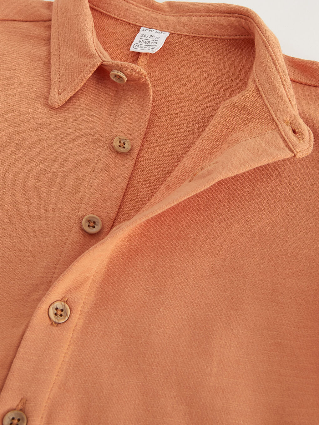 Shirt Collar Long Sleeve Basic Baby Boy Rompers -S3CB71Z1-GJV
