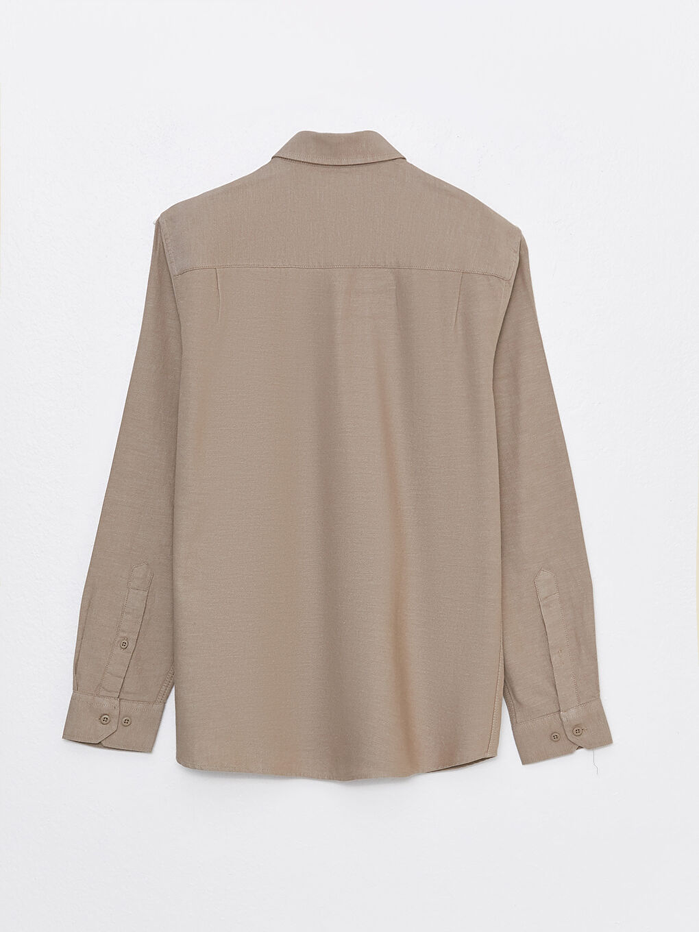 LCWAIKIKI Basic Regular Fit Long Sleeve Gabardine Shirt -S3CB79Z8-DFV
