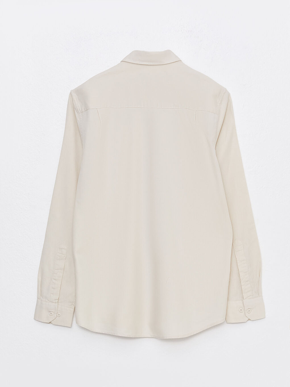 Cămașă Gabardine Regular Fit cu Mânecă Lungă -6