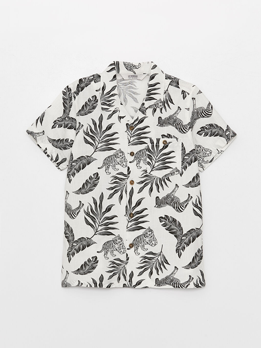 Өрнекті қысқа жең ұлдарға арналған жейде