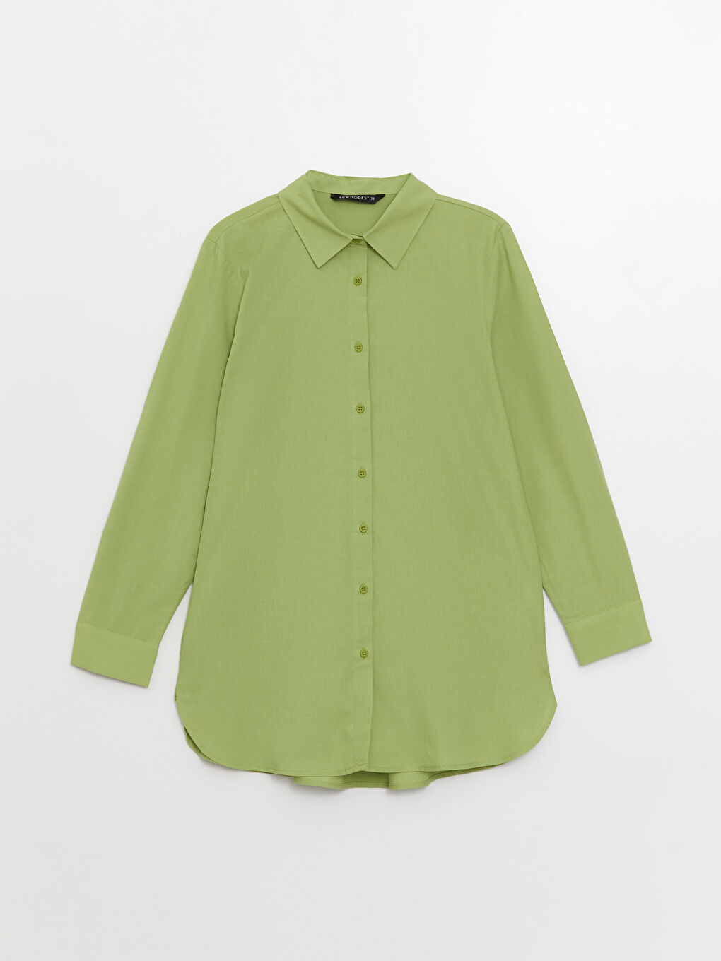 Plain Long Sleeve Women's Shirt Tunic-5