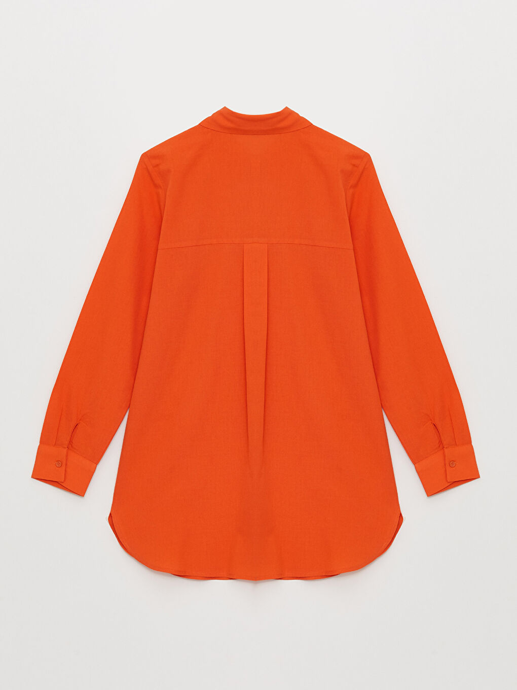 تونيك قميص سادة كم طويل للسيدات-6