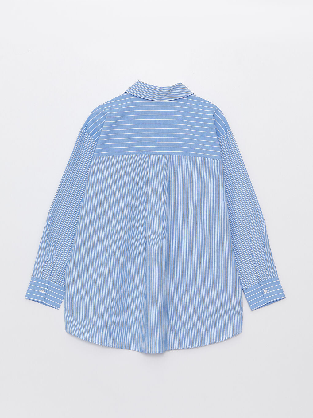 Tunică Cămașă Supradimensionată Vărgată pentru Femei-6