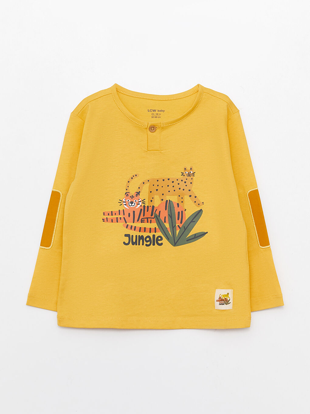LCW baby Rundhalsausschnitt Langarm Bedrucktes Baby Jungen T-Shirt -S3CC53Z1-G4Y