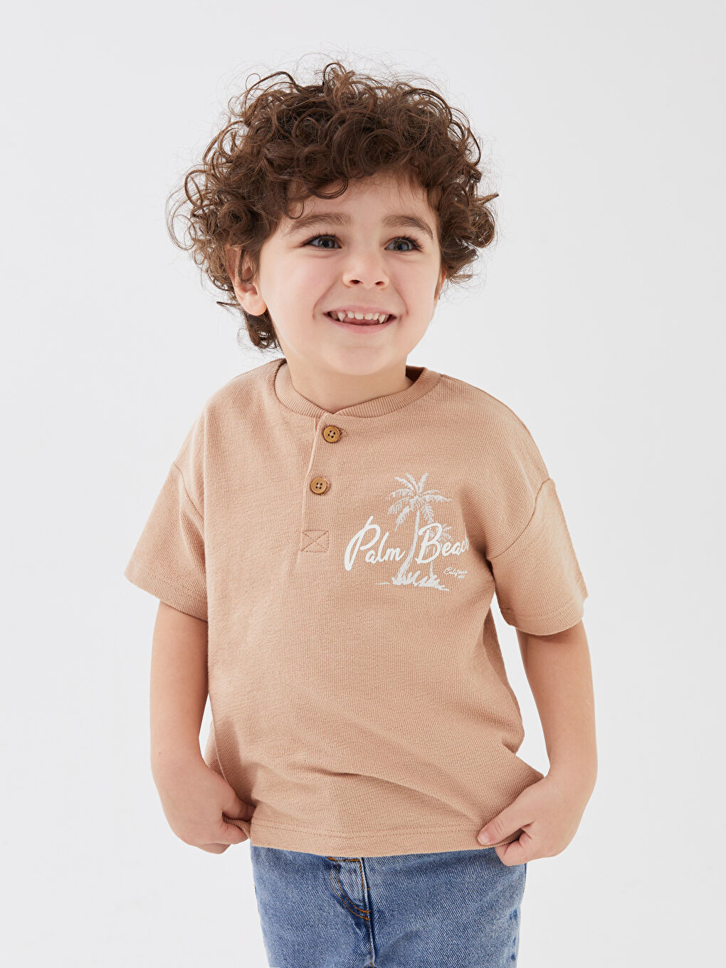 Crew Neck Printed Baby Boys' T-Shirt