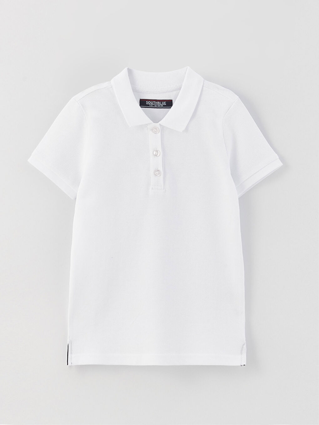 Polo Neck Basic Short Sleeve Girls' T-Shirt -S3CC73Z4-Q6K