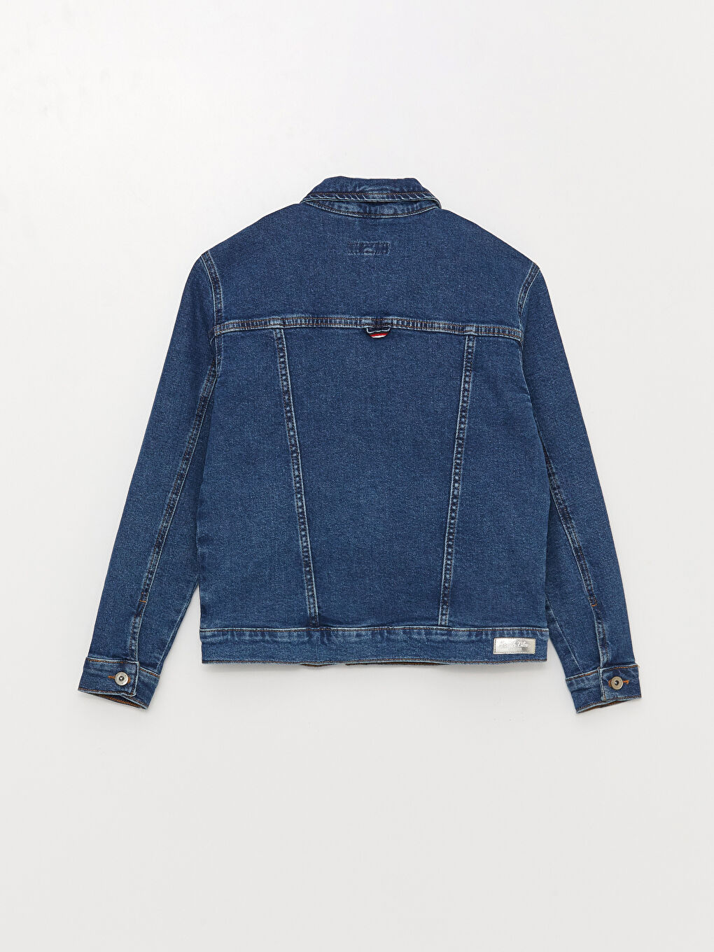 Veste en Jean à Col de Chemise pour Filles-3