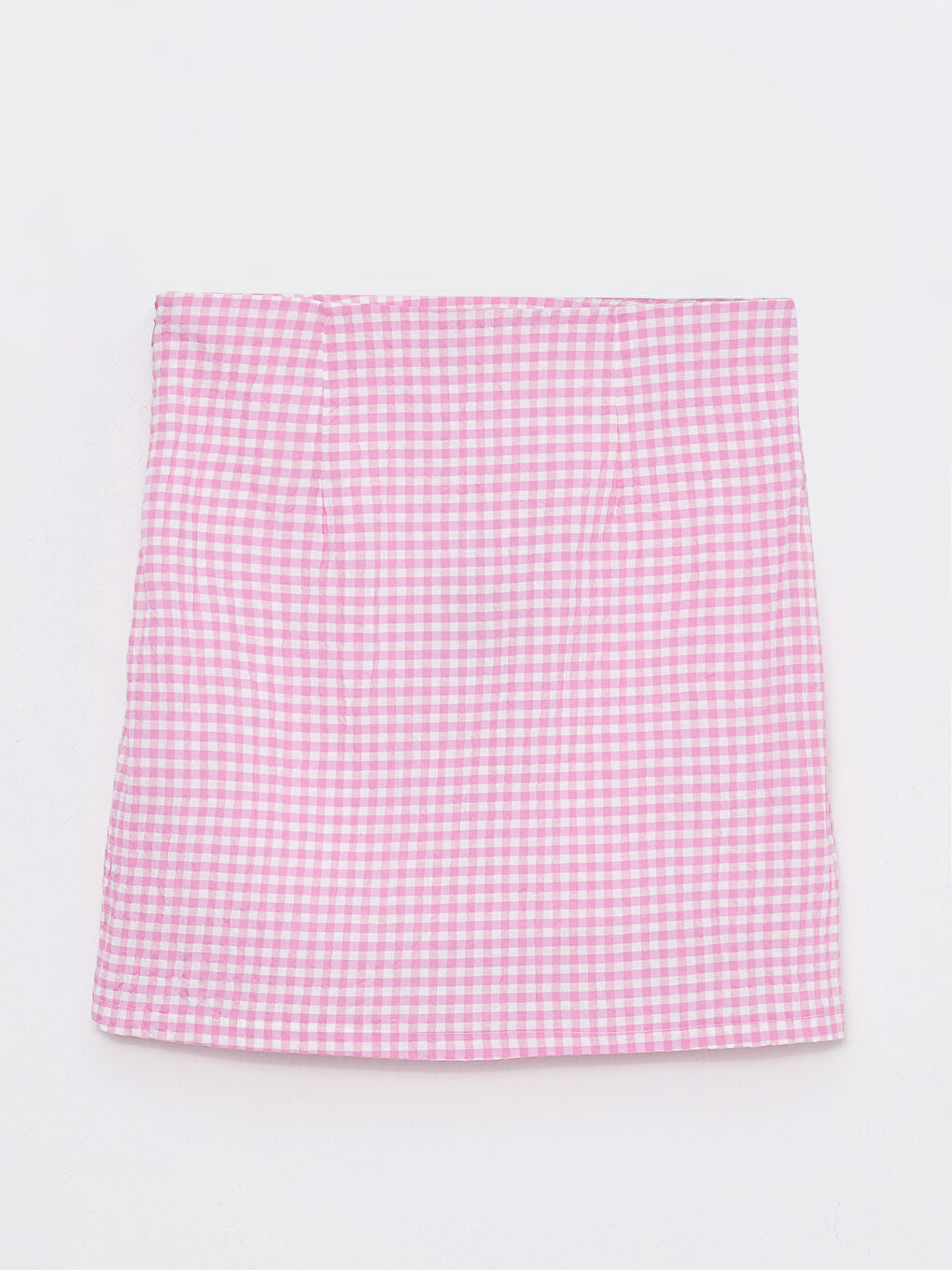 جيبة نسائية كاروهات بتفصيلة شق وسحاب على الخصر-6