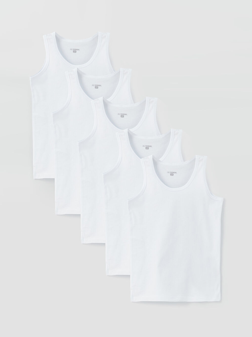 فيست أساسي ياقة دائرية للأولاد - ٥ قطع