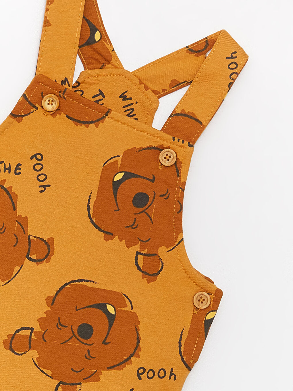 Sarı Bisiklet Yaka Kısa Kollu Basic Erkek Bebek Salopet-3