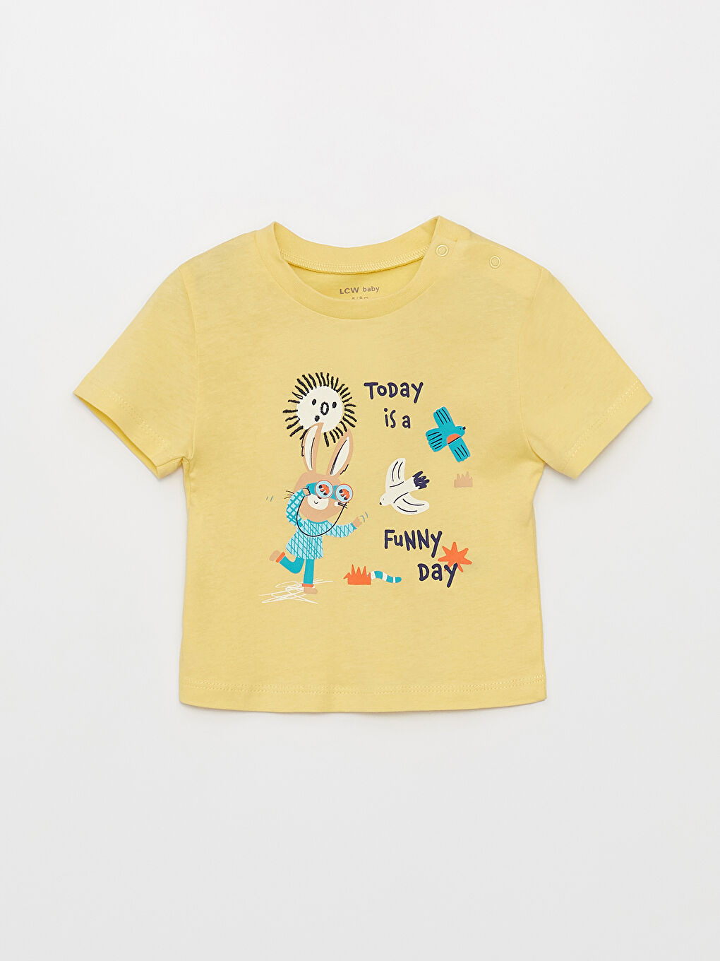 LCW baby Ensemble T-Shirt et Short Bébé Garçon Imprimé Col Rond Manches Courtes - Lot de 2 -S3CD08Z1-FTY