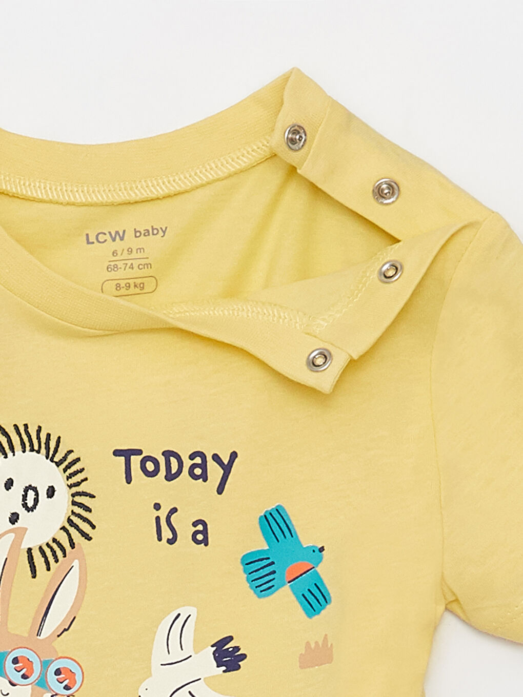 LCW baby Ensemble T-Shirt et Short Bébé Garçon Imprimé Col Rond Manches Courtes - Lot de 2 -S3CD08Z1-FTY