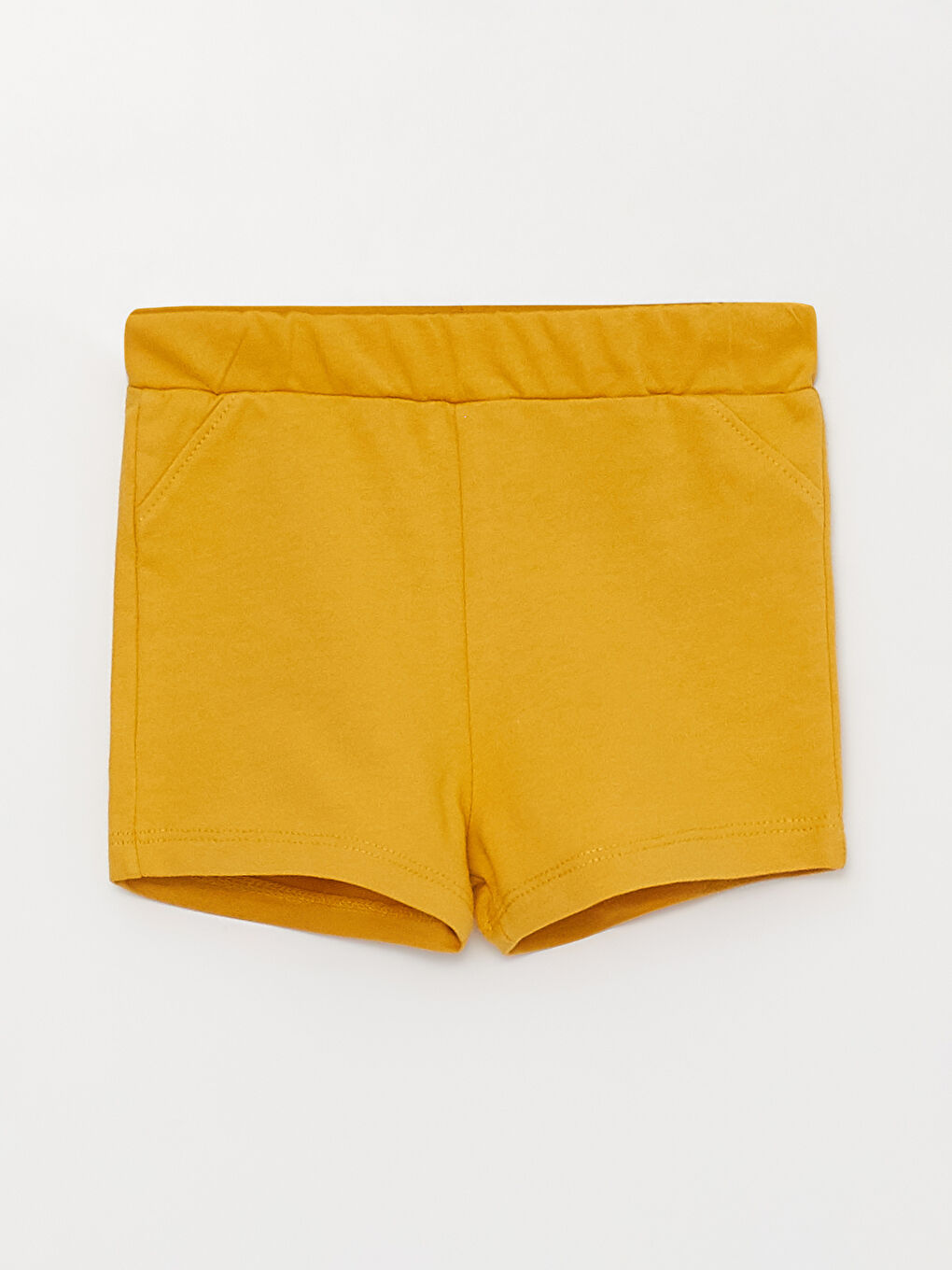 Bej Bisiklet Yaka Baskılı Kısa Kollu Erkek Bebek Tişört ve Şort 2'li Takım-2