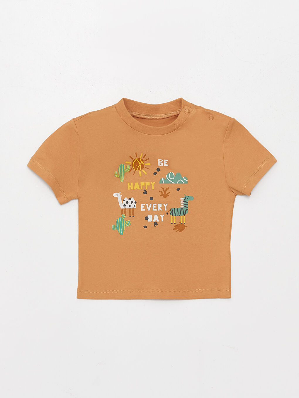 Ensemble 2 Pièces T-shirt à Manches Courtes Imprimé et Short Cycliste Garçon Bébé-1