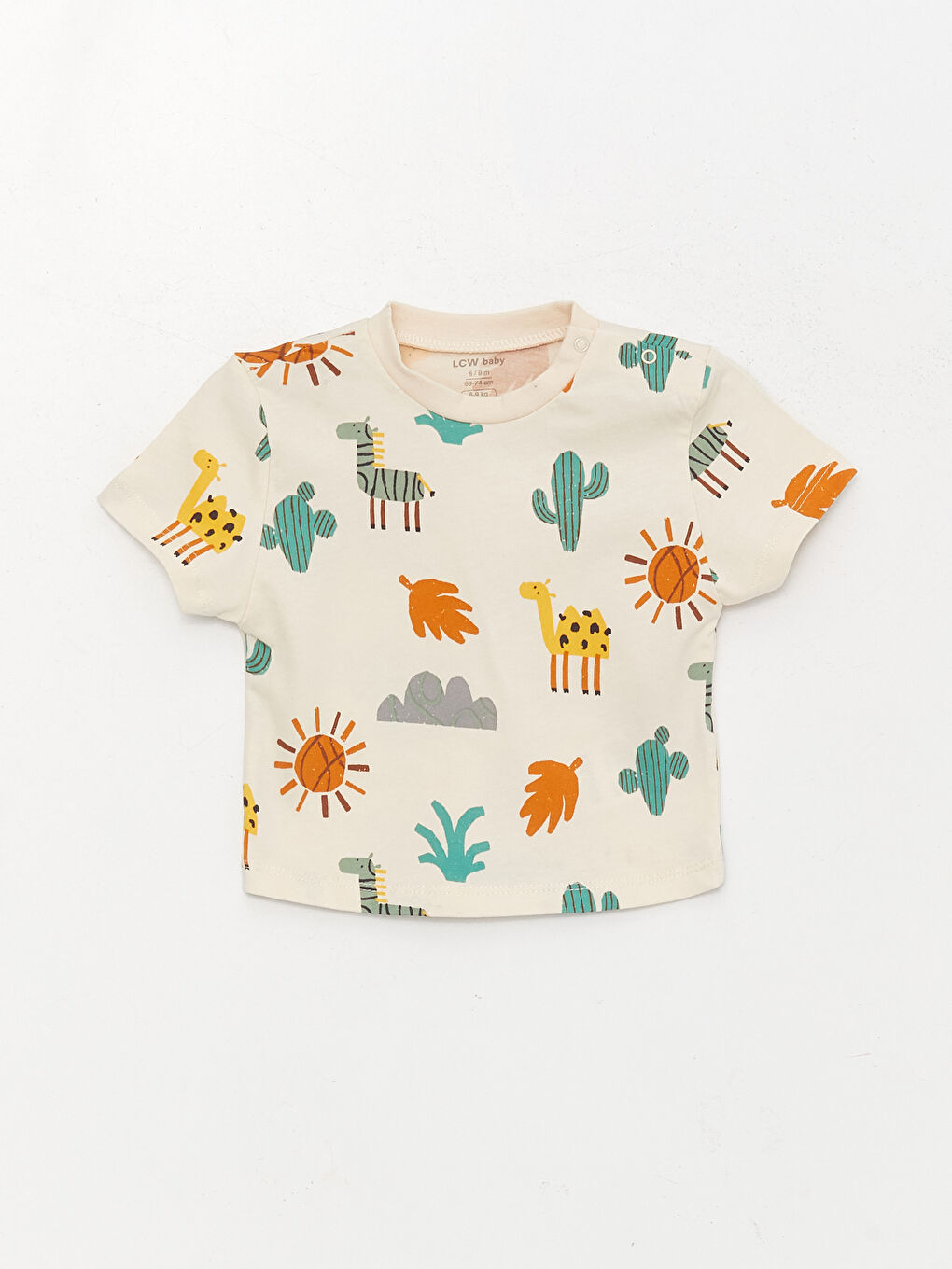 მრგვალი საყელო მოკლე სახელო ბავშვის ბიჭებისთვის მაისური და შორტი 2 შეკვრა კომპლექტი-1