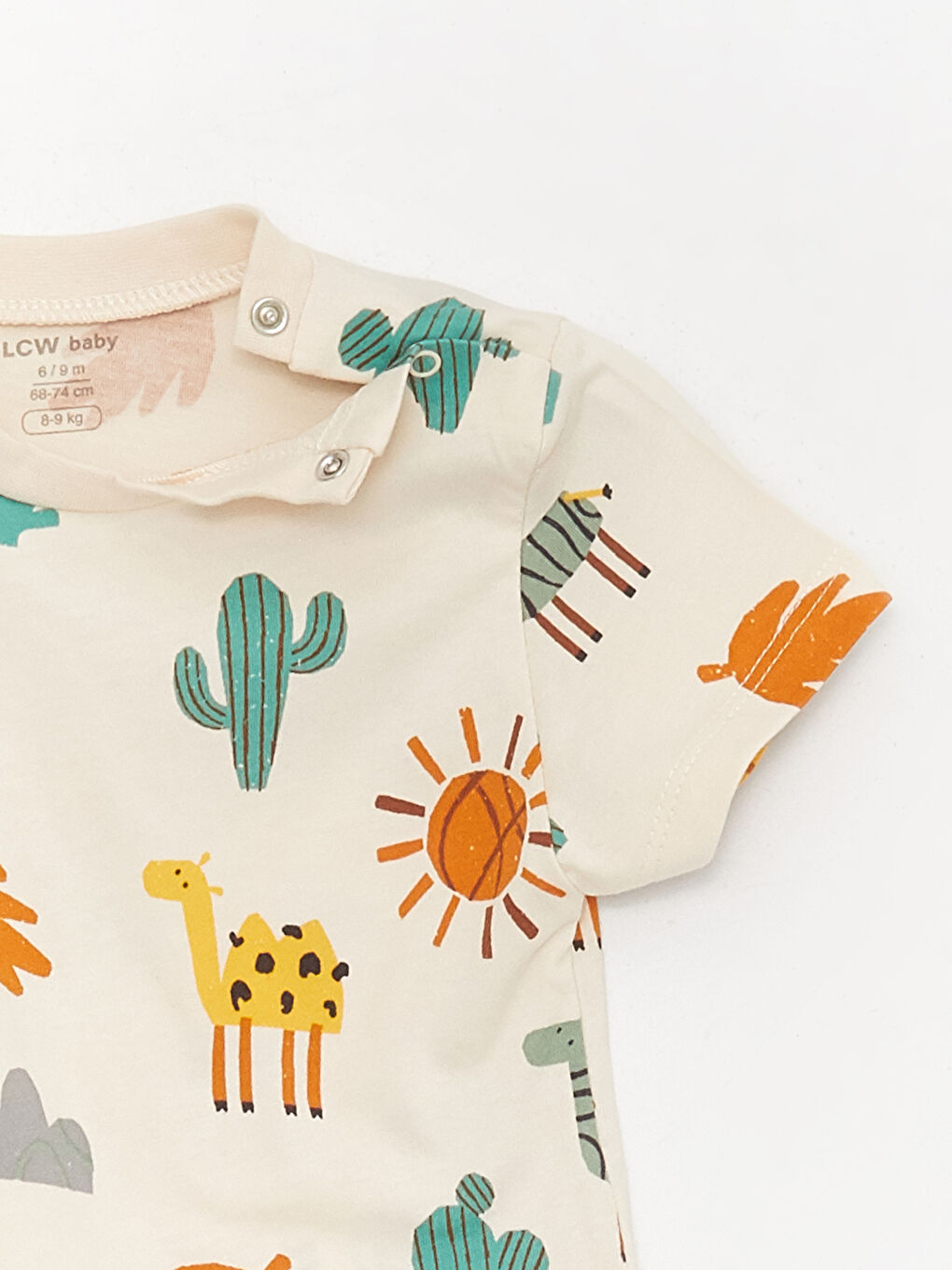 მრგვალი საყელო მოკლე სახელო ბავშვის ბიჭებისთვის მაისური და შორტი 2 შეკვრა კომპლექტი-3