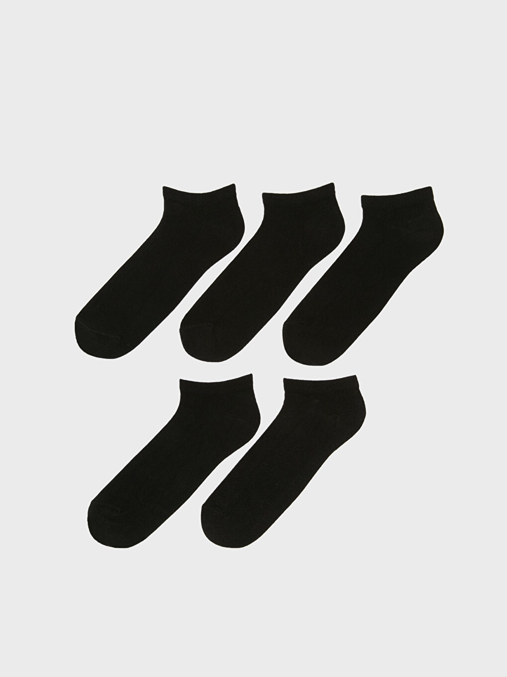 Siyah Erkek Patik Çorap 5'li