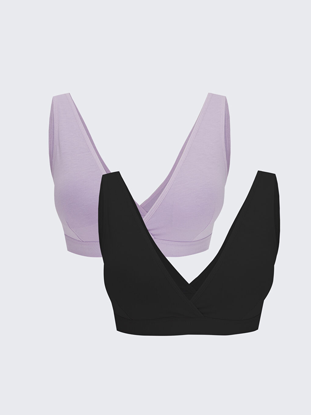 Siyah Düz Pedli Büstiyer 2'li Paket