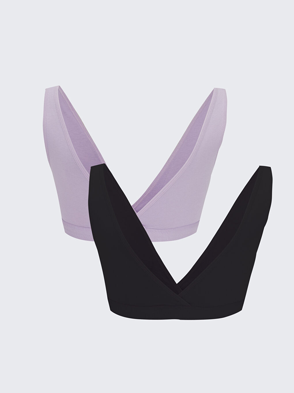 Siyah Düz Pedli Büstiyer 2'li Paket-1