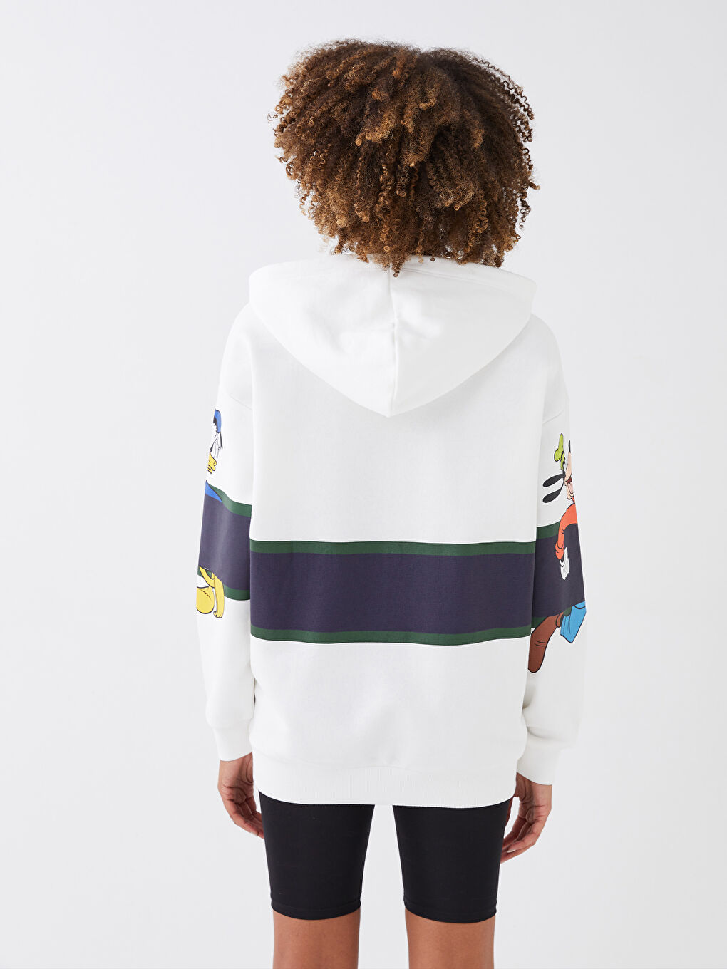 Mickey Mouse Printed Women's Thick Hoodie-5