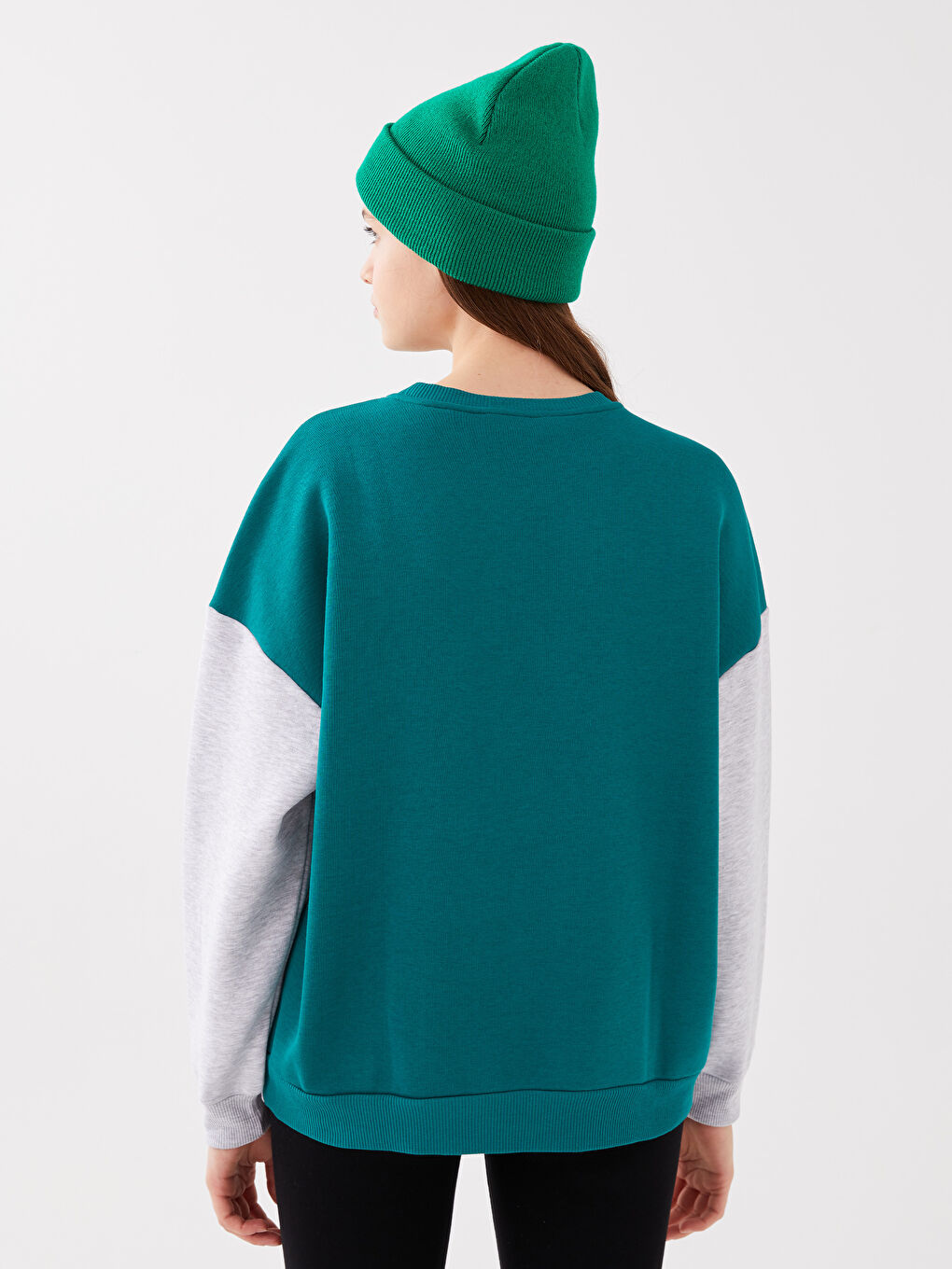 Crew Neck Bugs Bunny Printed Women's Thick Sweatshirt-4