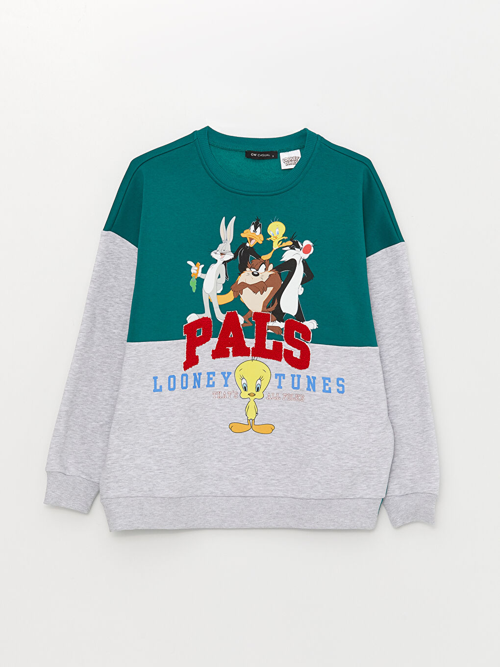 Crew Neck Bugs Bunny Printed Women's Thick Sweatshirt-5