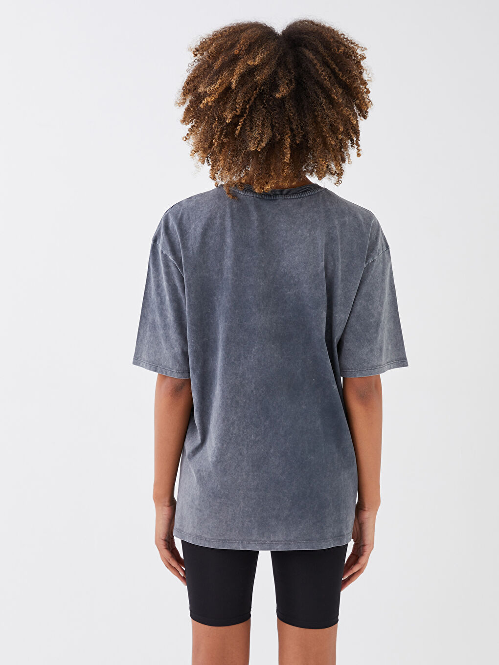 Crew Neck Tom and Jerry Printed Short Sleeve Women's T-Shirt-3