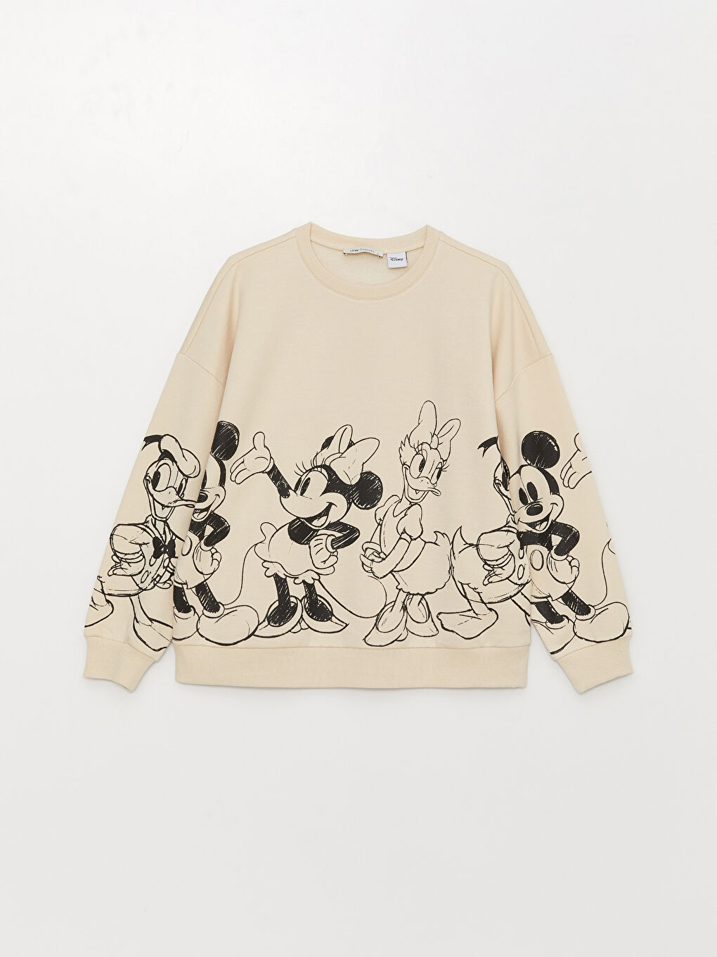 LCW Vision Mickey Mouse and Friends Printed Long Sleeve Women's Sweatshirt -S3CD89Z8-FVU