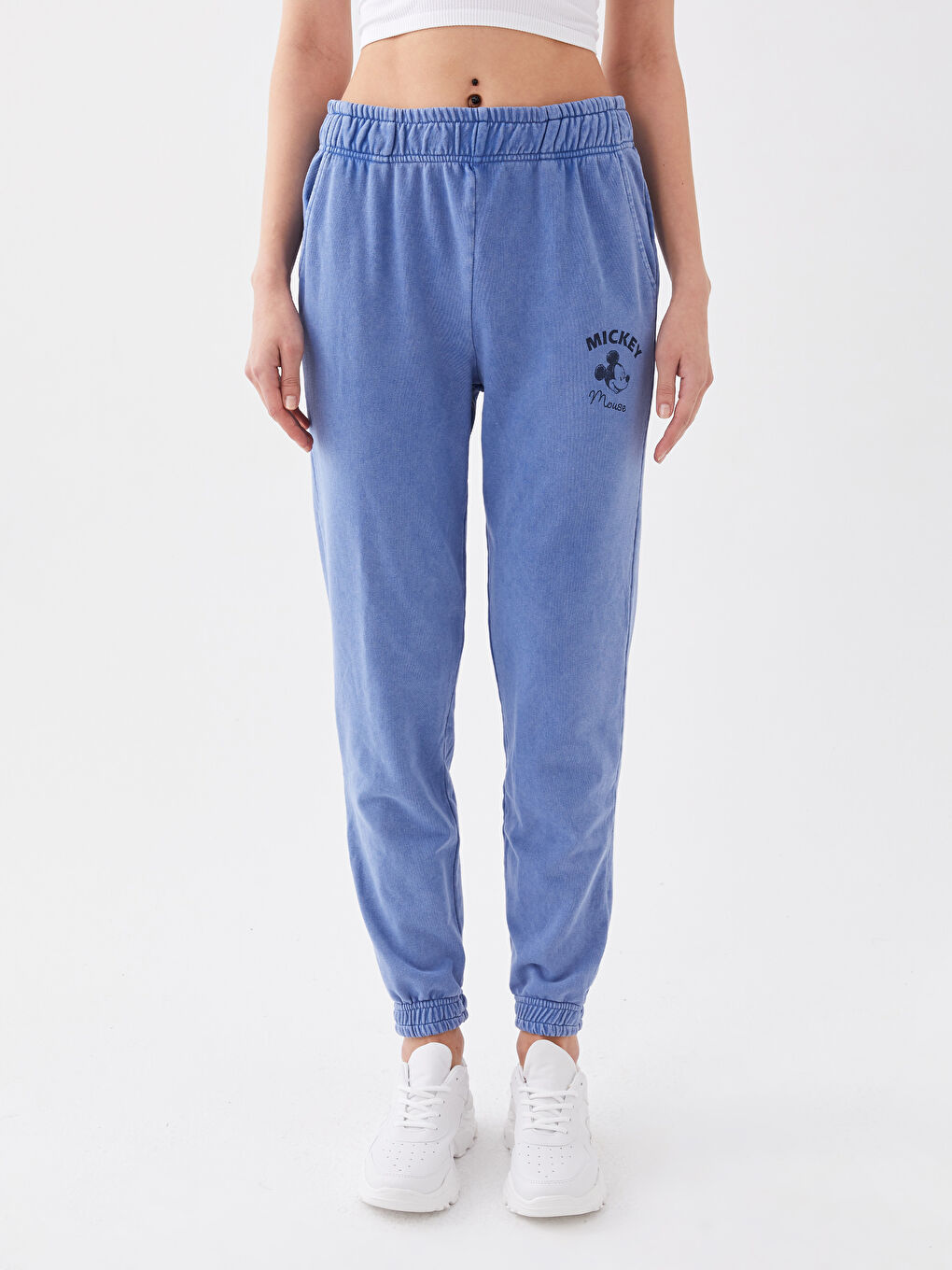 LC Waikiki Elastic Waist Mickey Mouse Printed Women's Jogger Sweatpants -S3CD96Z8-QZ8