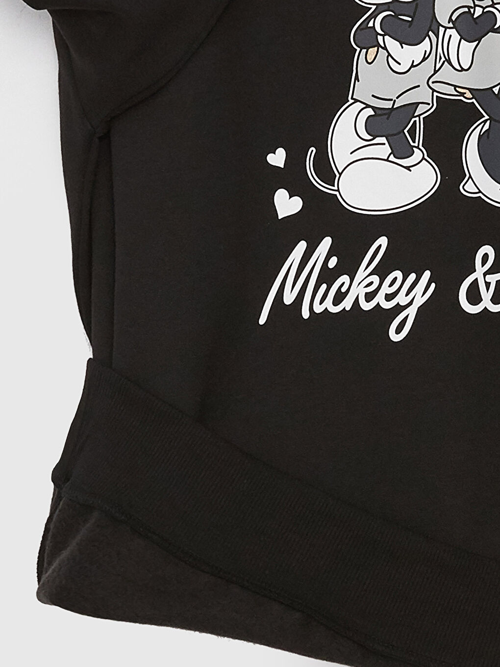 LCW Vision Mickey Mouse Printed Long-Sleeve Oversized Women's Hoodie -S3CD97Z8-CVL