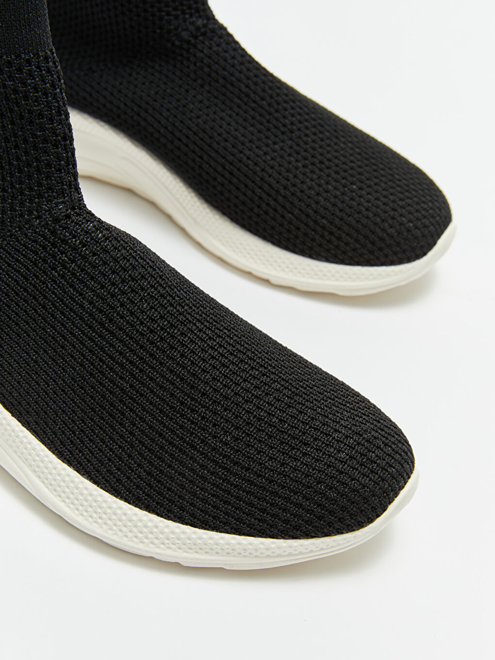 Siyah Bilekli Çorap Model Kadın Spor Ayakkabı-2