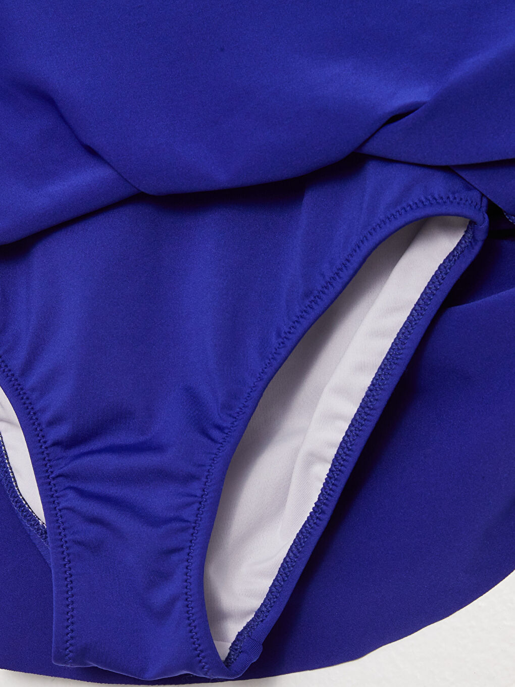 Stand Up Collar Color Block Short Sleeve Girl's Skirted Swimsuit and Tights-4