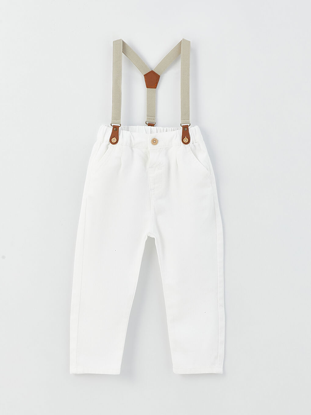 Pantaloni Basic cu Talie Elastică pentru Bebeluși Băieți și Pantaloni 2 Bucăți