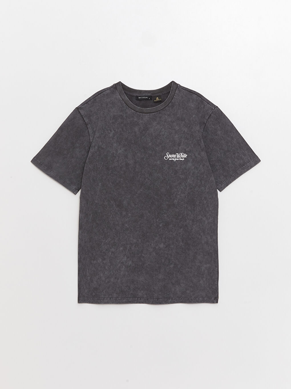 Crew Neck Princesses Printed Short Sleeve Oversize Women's T-Shirt-5