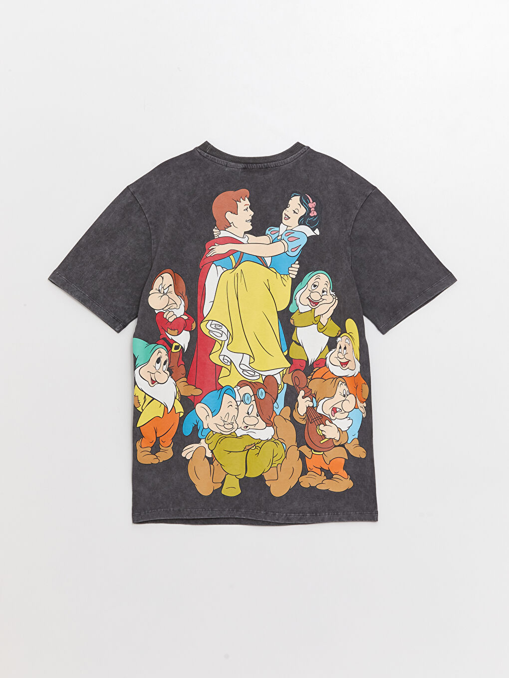 Crew Neck Princesses Printed Short Sleeve Oversize Women's T-Shirt-6