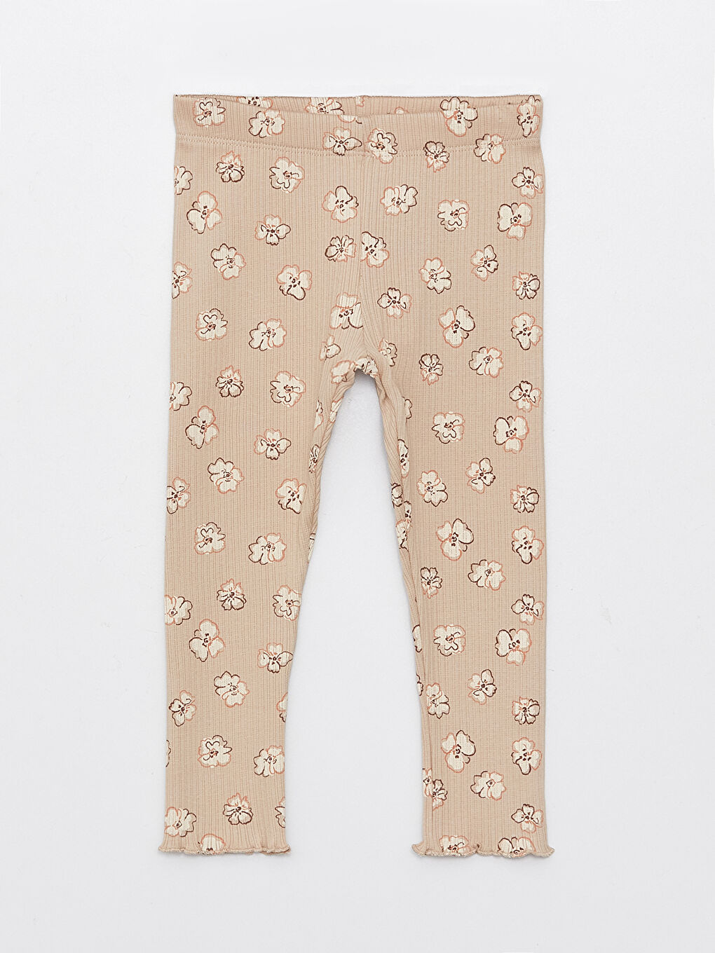 Elasticated Waist Printed Baby Girls' Leggings