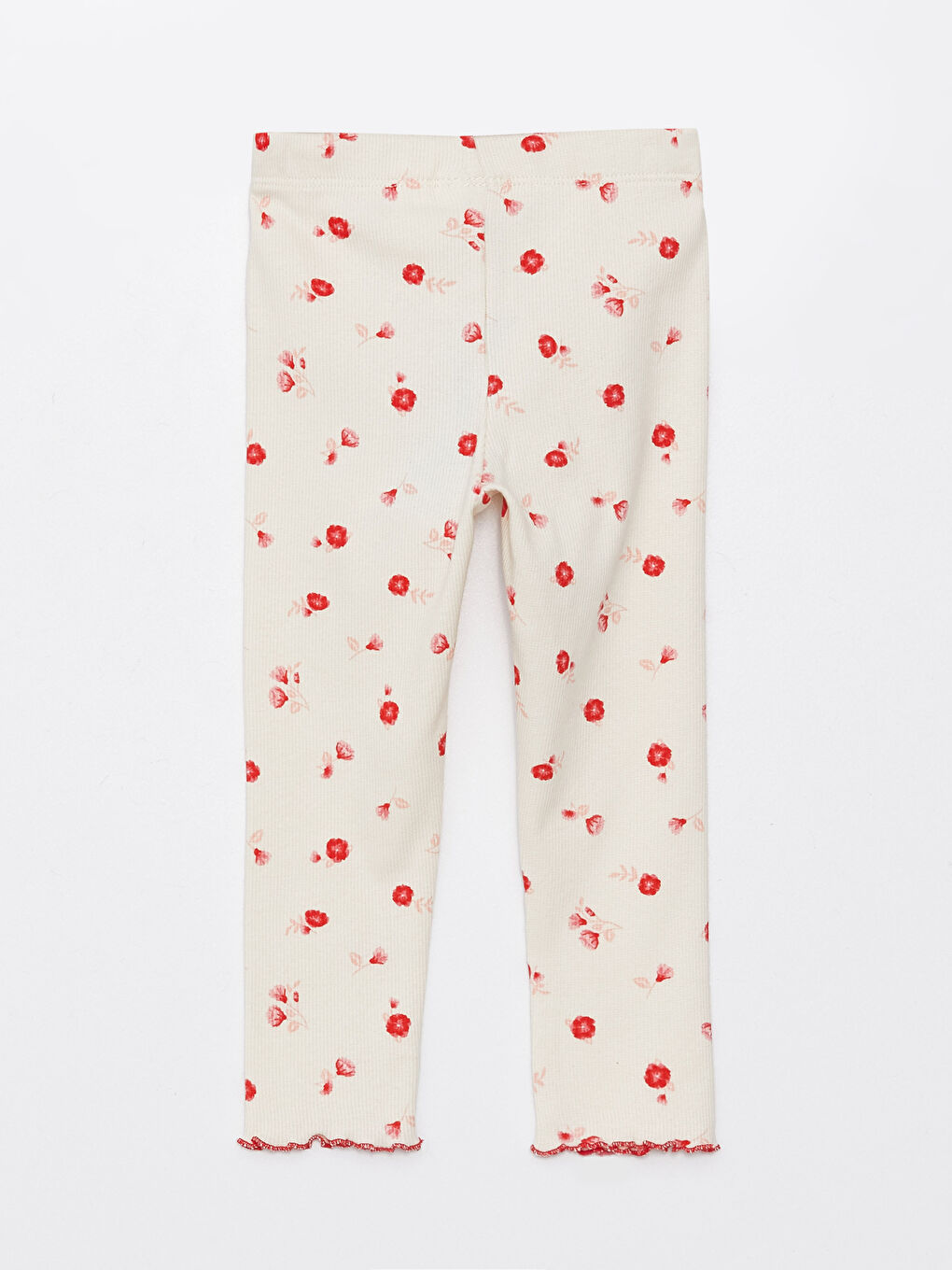 Elasticated Waist Printed Baby Girls' Leggings-1